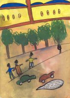 Ibrahima Kebe, Quartier Léopold, décembre 2007