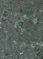 Photo aérienne du quartier européen, par l'IGN