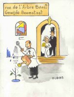 Rue de l'Arbre Bénit, par Bubbs.