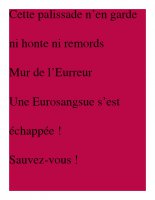 Petite phrase de la palissade