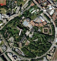 Carte des terrains menacés en 2010. Google Maps. {JPEG}