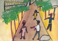 Ibrahima Kebe, Quartier Léopold, décembre 2007