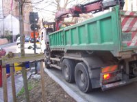 La rue est interdite aux plus de 3,5 T