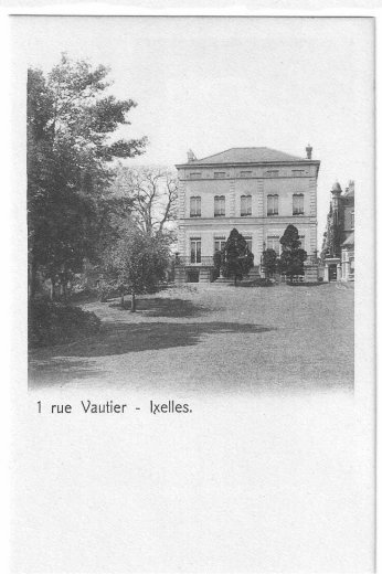 1 rue Vautier, Ixelles, carte postale de 1978.