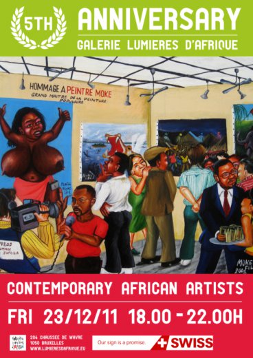 Affiche du 5ème anniversaire Lumières d'Afrique.