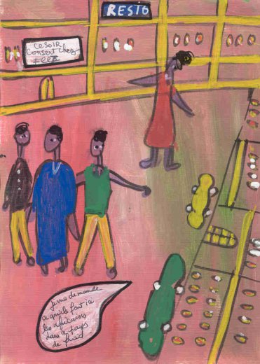 Ibrhima Kebe, Quartier Léopold, Bruxelles, décembre 2007