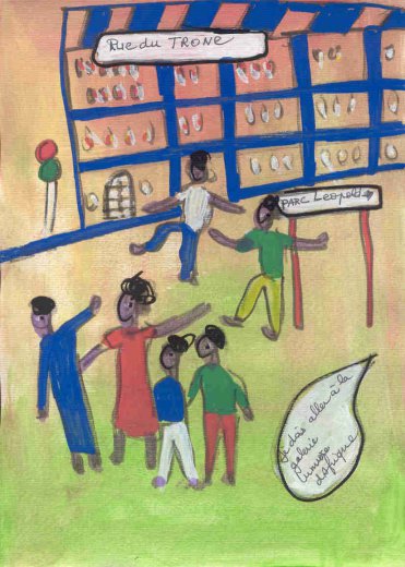 Ibrahima Kebe, Quartier Léopold, décembre 2007