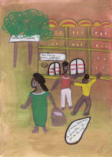 Ibrahima Kebe, Quartier Léopold, décembre 2007