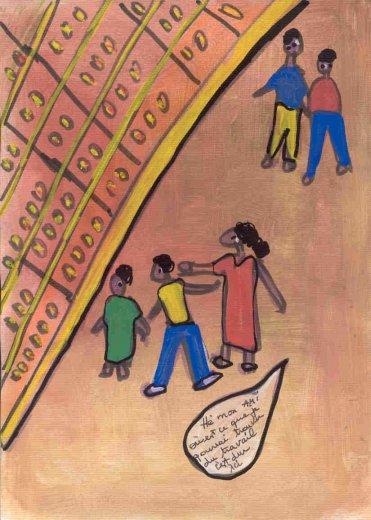 Ibrahima Kebe, Quartier Léopold, décembre 2007