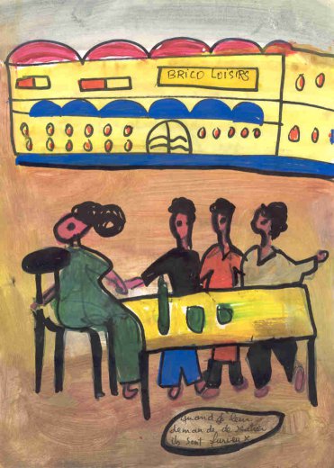 Ibrahima Kebe, Quartier Léopold, décembre 2007