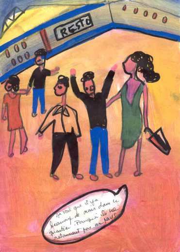 Ibrahima Kebe, Quartier Léopold, décembre 2007