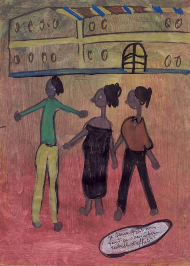 Ibrahima Kebe, Quartier Léopold, décembre 2007