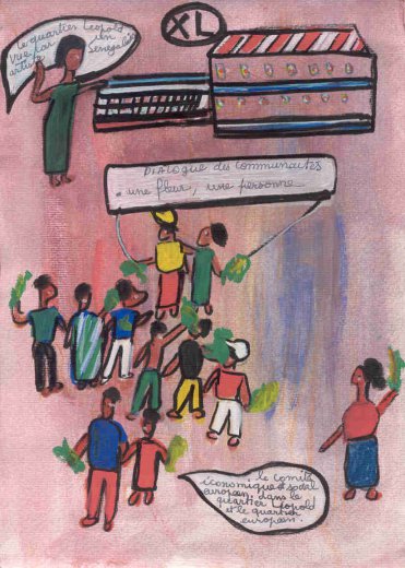 Ibrahima Kebe, Quartier Léopold, décembre 2007