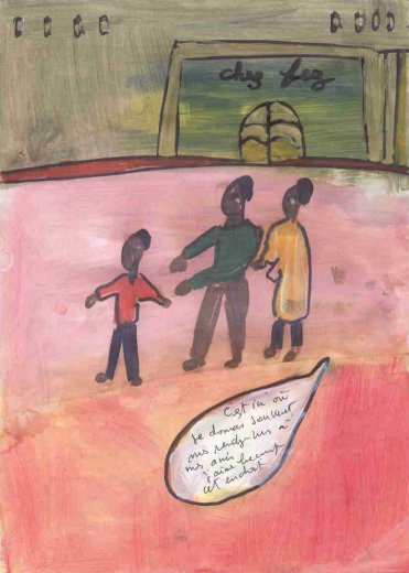 Ibrahima Kebe, Quartier Léopold, décembre 2007