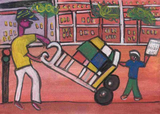 Ibrahima Kebe, Quartier Léopold, décembre 2007