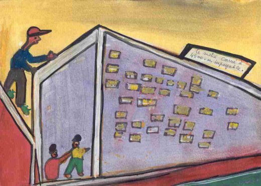 Ibrahima Kebe, Quartier Léopold, décembre 2007