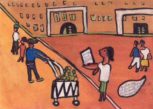 Ibrahima Kebe, Quartier Léopold, décembre 2007