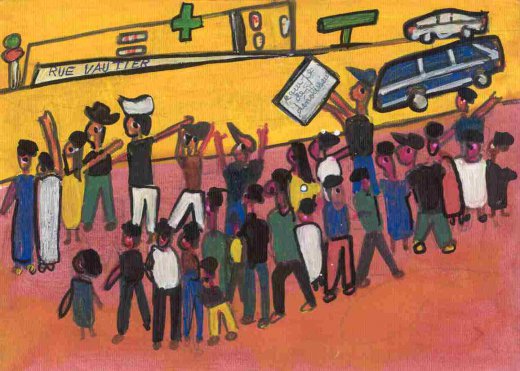 Ibrahima Kebe, Quartier Léopold, décembre 2007