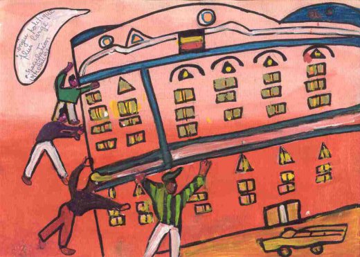 Ibrahima Kebe, Quartier Léopold, décembre 2007