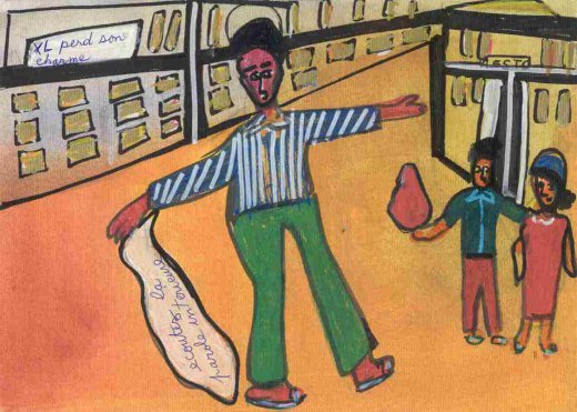 Ibrahima Kebe, Quartier Léopold, décembre 2007