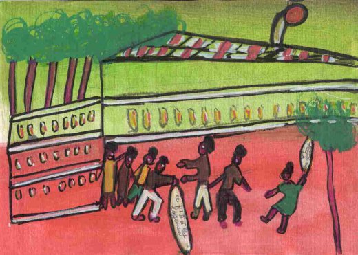 Ibrahima Kebe, Quartier Léopold, décembre 2007