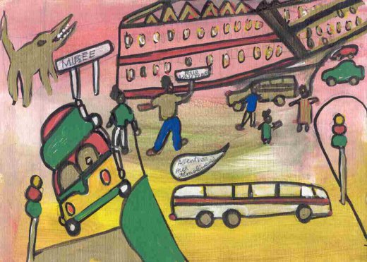 Ibrahima Kebe, Quartier Léopold, décembre 2007