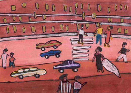 Ibrahima Kebe, Quartier Léopold, décembre 2007