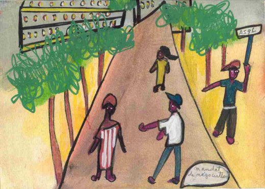 Ibrahima Kebe, Quartier Léopold, décembre 2007