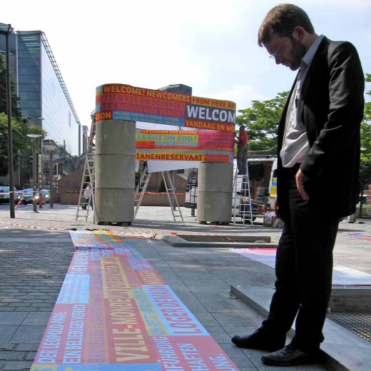 Une station du Parcours européen.
